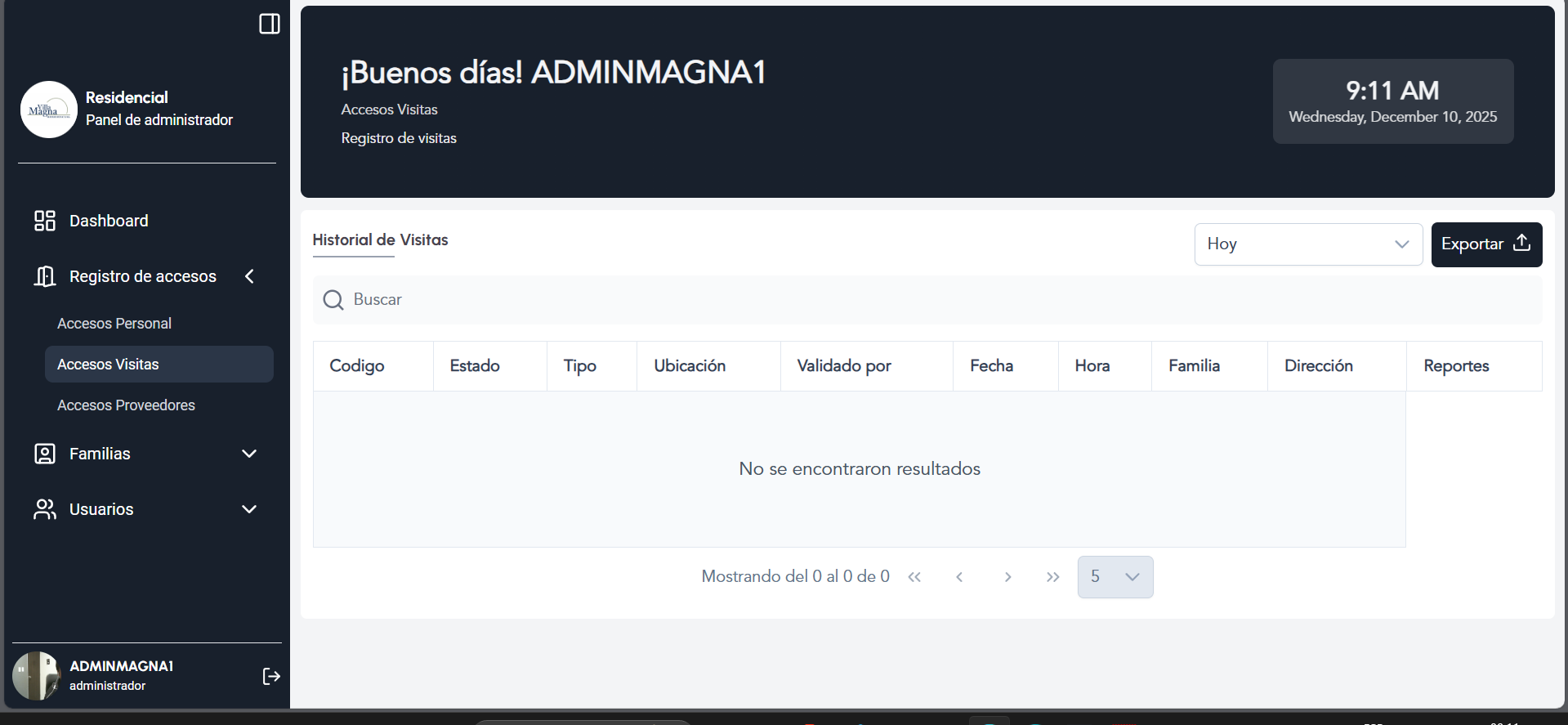 Plataforma Residencial SCA - Gestión de obras